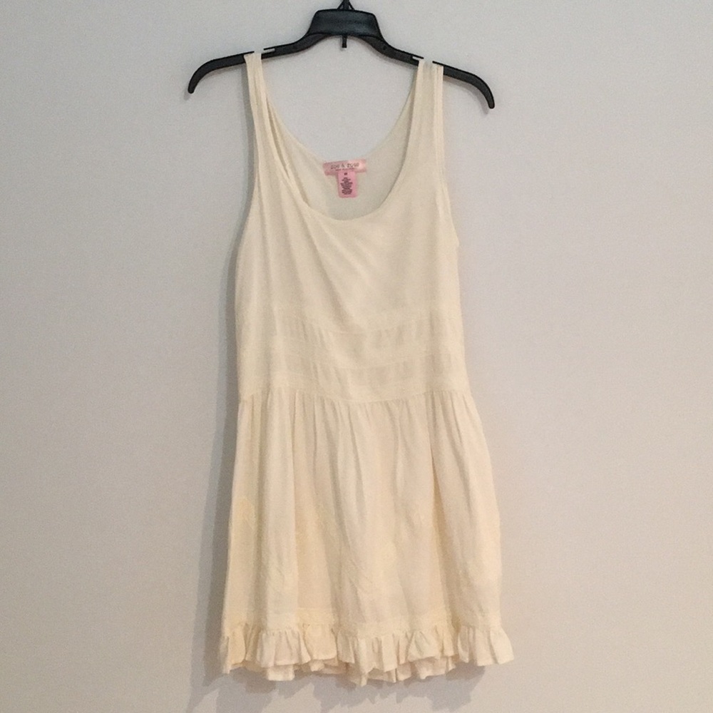 White flowy lace dress